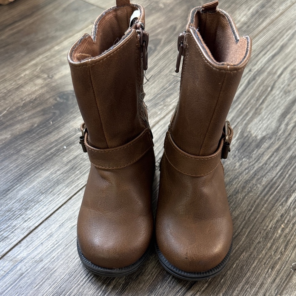 Koala Kids Chocolate Brown Boots with Side Buckle